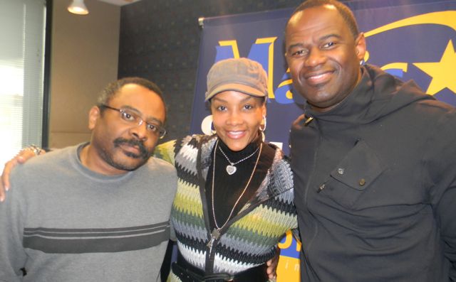 Mike Roberts With Vivica Fox & Brian McKnight