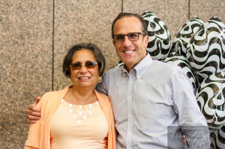 Dr. Cathy Hughes with Radio One Baltimore General Manager Howard Mazer