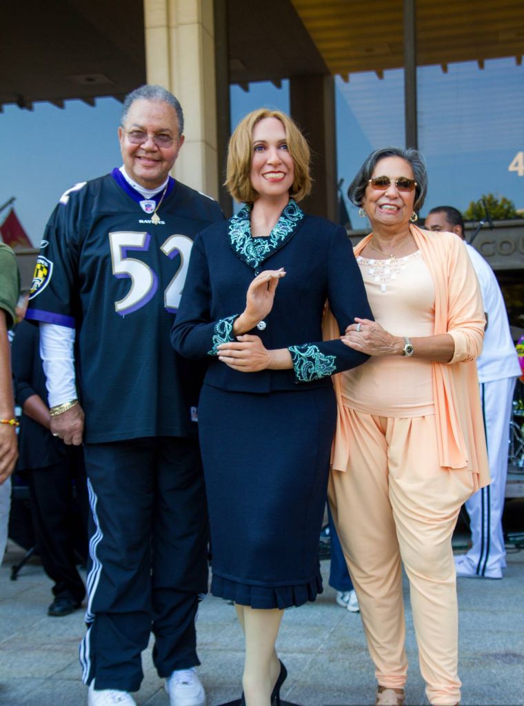 Dr. Cathy Hughes wax figure unveiling