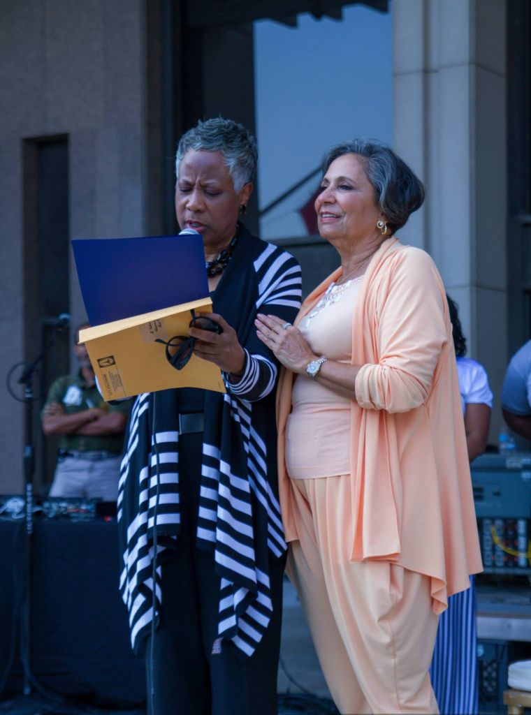 Dr. Cathy Hughes wax figure unveiling