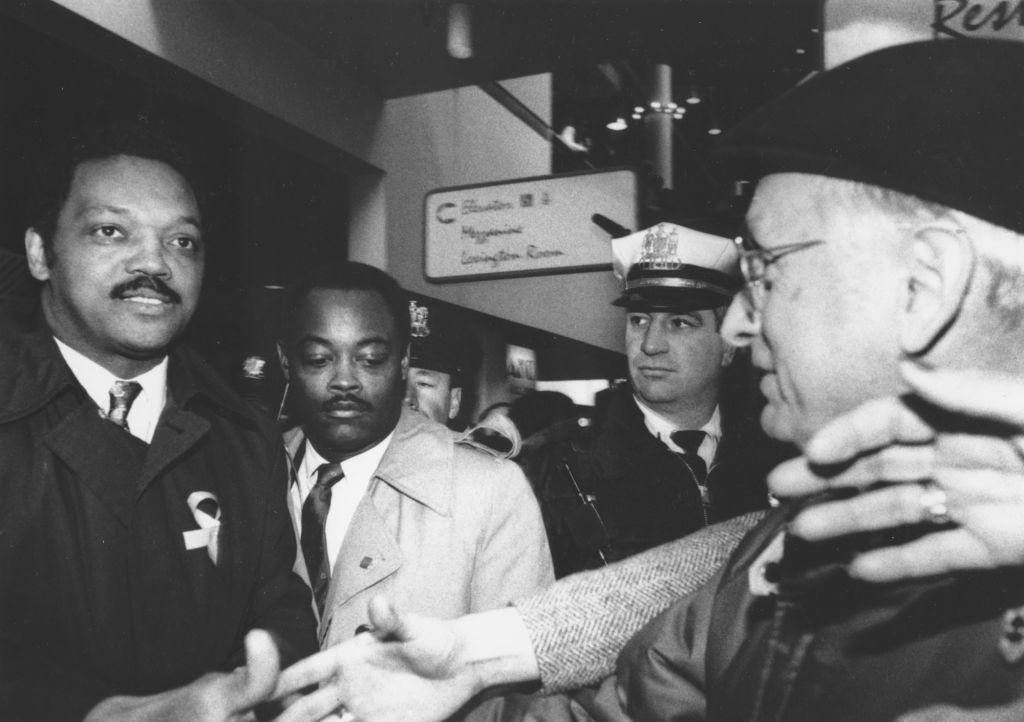 Jesse Jackson pictured at Lexington Market in Baltimore. (Image courtesy of Afro Newspaper/Getty Images)