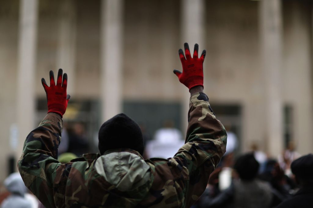 Freddie Gray hands up protests