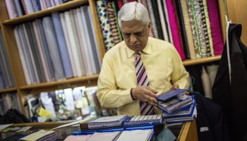 Inside Sam's Tailor Store And Workshop Ahead Of CPI Figures