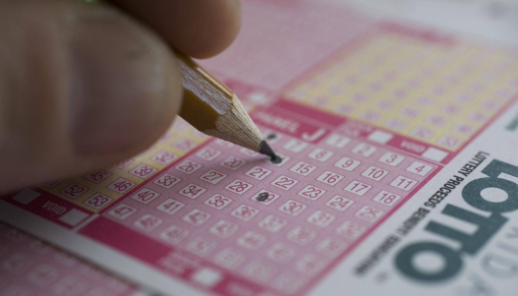 Man playing Lotto