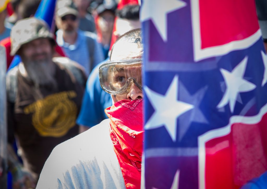 Photos from a KKK rally in Charlottesville, VA