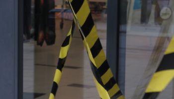 Close-Up Of Yellow Barrier