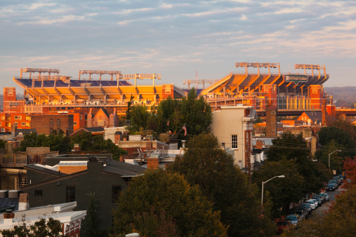 Stadium in a city, M&T Bank Stadium, Baltimore, Maryland, USA