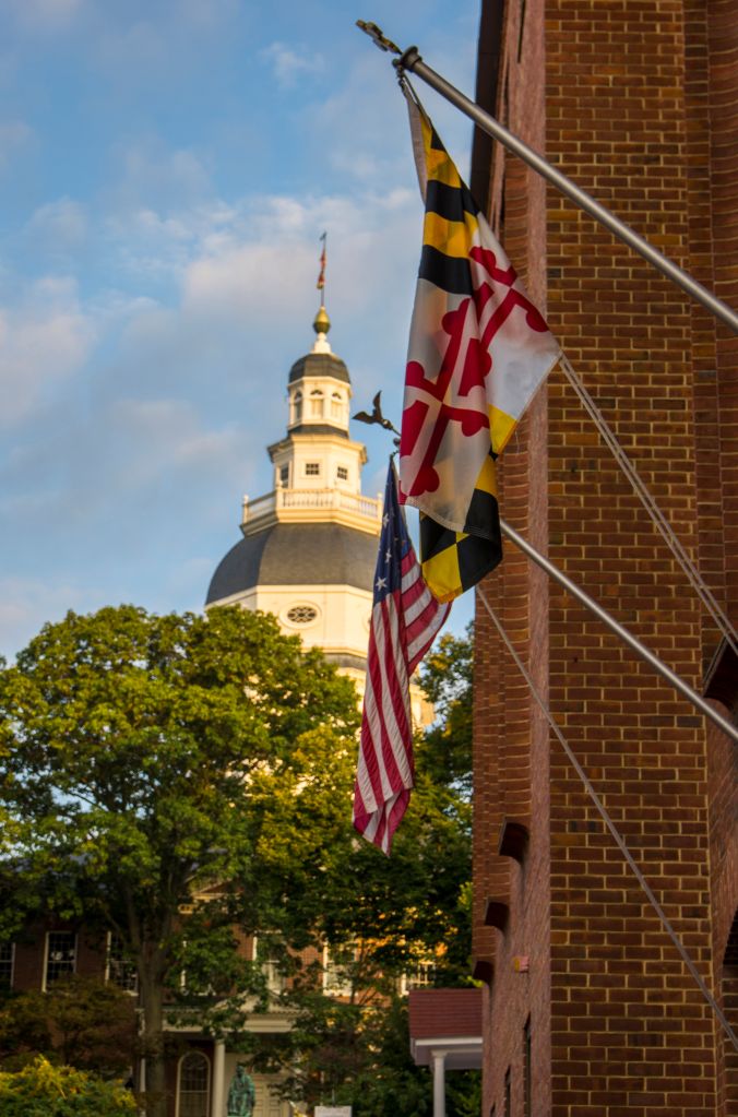 Historic Maryland State House in Annapolis, Maryland, USA