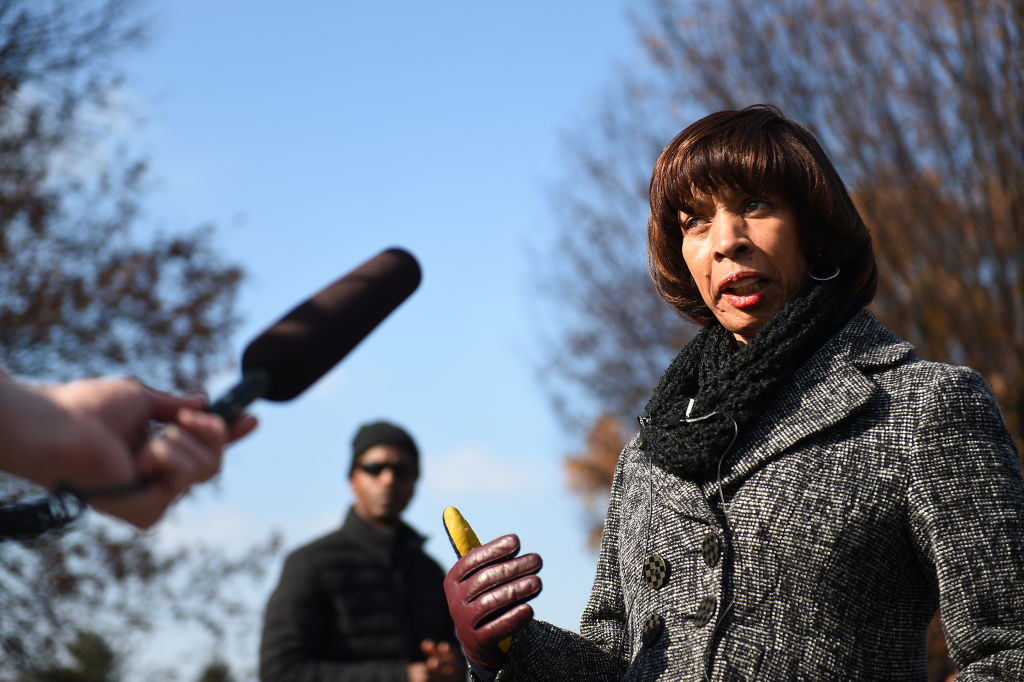 BALTIMORE, MD - DECEMBER 3: Baltimore Mayor Catherine Pugh marc