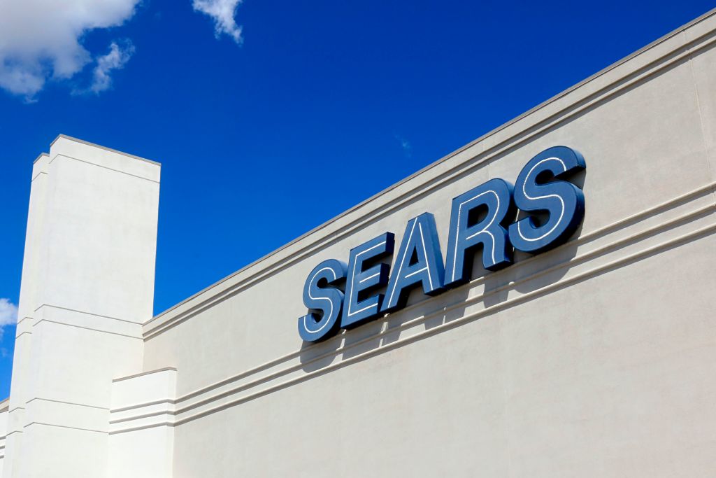 Sears corporate logo on retail building