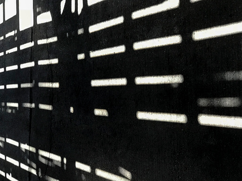 Barn siding shadow cast on a wall