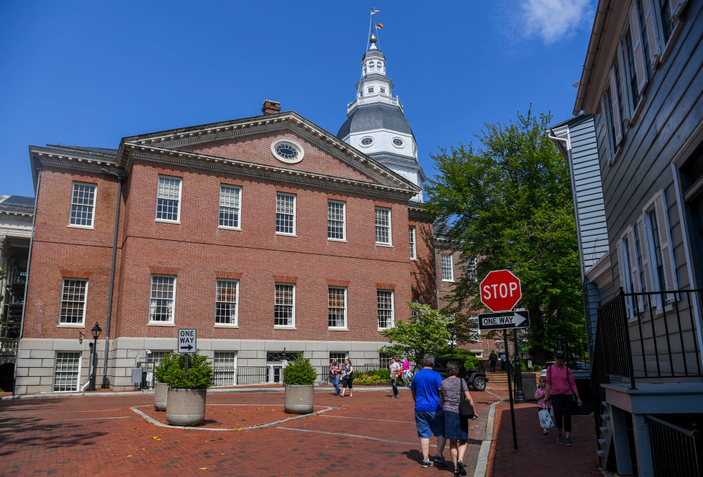 The Maryland State House in Annapolis is the oldest U.S. state capitol in the United States. It dates back to 1772 and houses the General Assembly and also houses the offices of the Governor and Lt. Govenor. It served as The Capital of The United States f