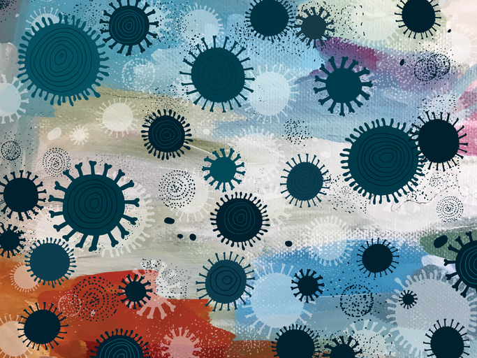 Abstract Virus Background