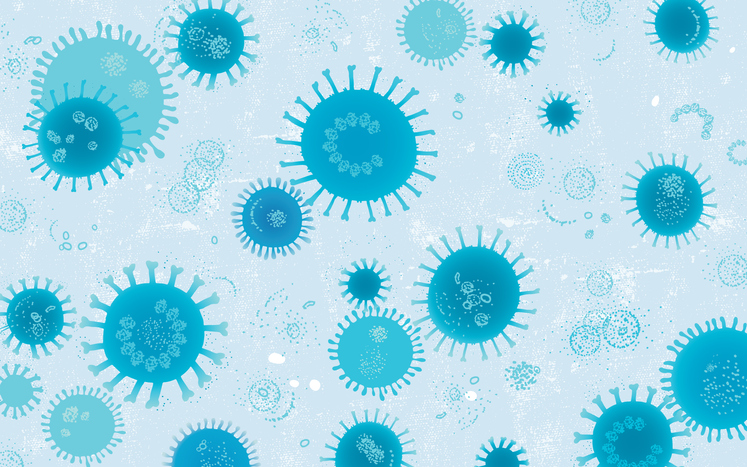 Virus Pattern Background