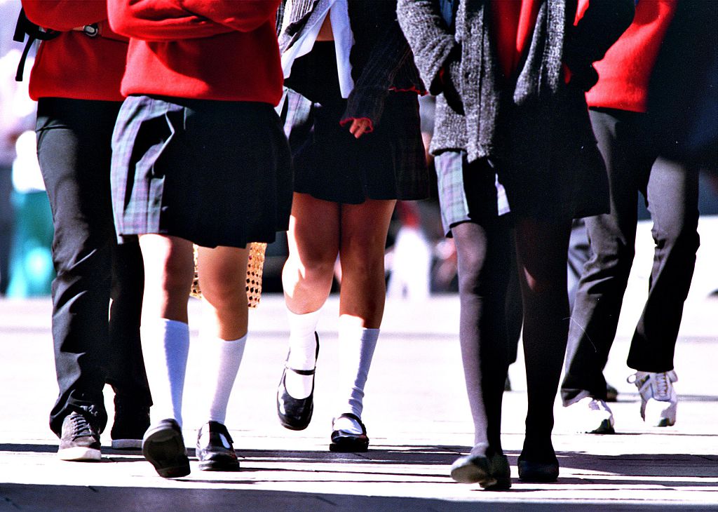 Generic Private school students in uniform on 29 May 2000. AFR GENERICS Picture