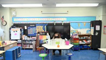 New York Teachers Conduct Remote Classes From School Building