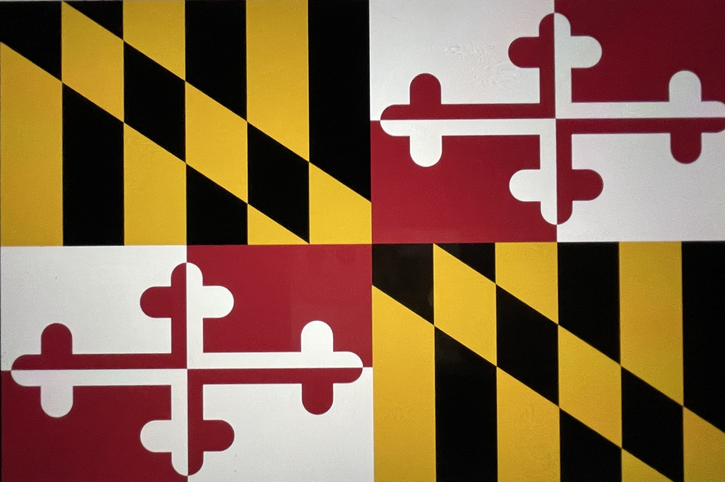 Official flag of the State of Maryland