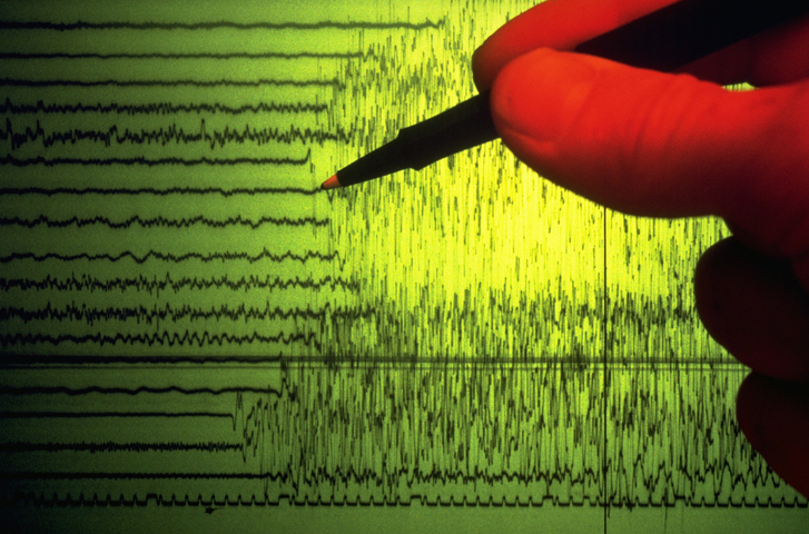 Seismograph Showing Earthquake Activity