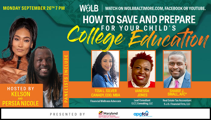 Money Matters Building Black Wealth: "How to Save And Prepare for Your Child's College Education"