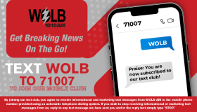 WOLB 1010 AM Mobile Text Club Updated Graphics 2023