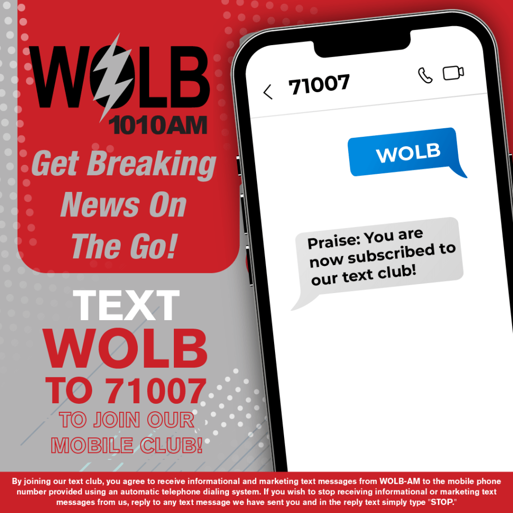 WOLB 1010 AM Mobile Text Club Updated Graphics 2023
