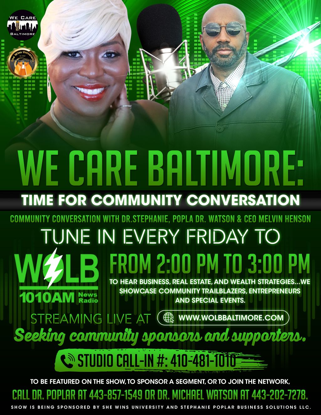 We Care Baltimore On WOLB 1010