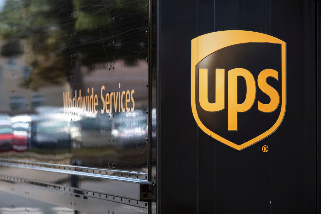 UPS Delivery Van In Cirencester