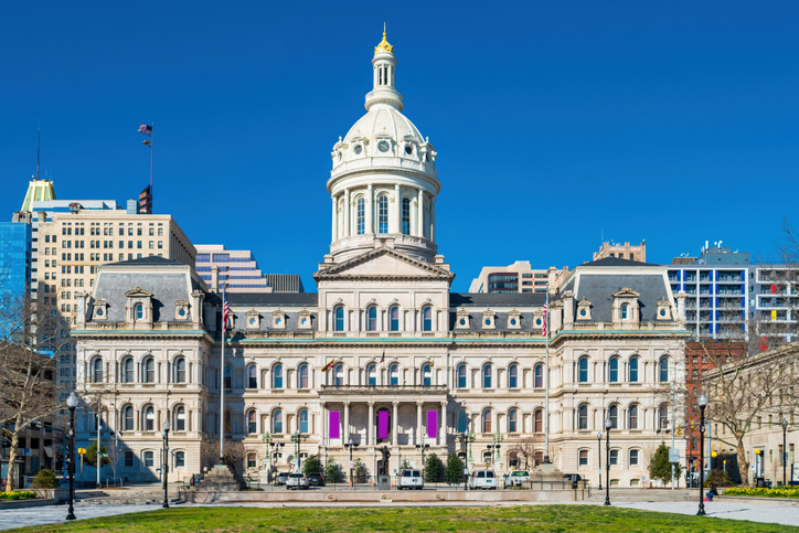 Baltimore City Hall Maryland USA