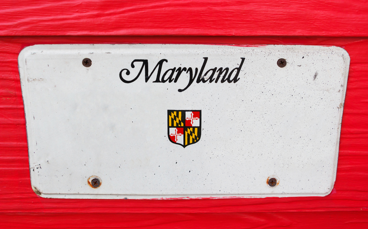 Old license plate