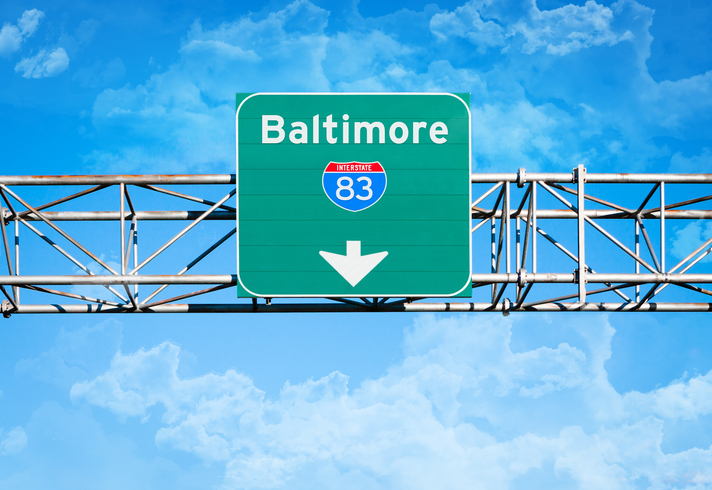 Baltimore Interstate 83 Sign