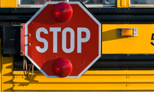 School bus stop sign